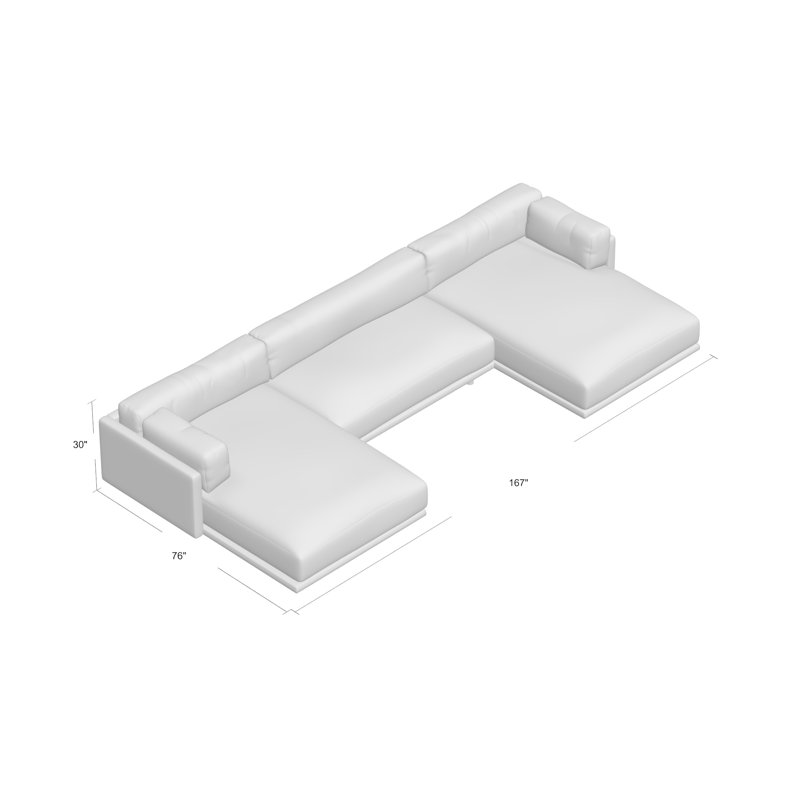 Blu Dot Sunday UShaped Sectional Sofa Perigold